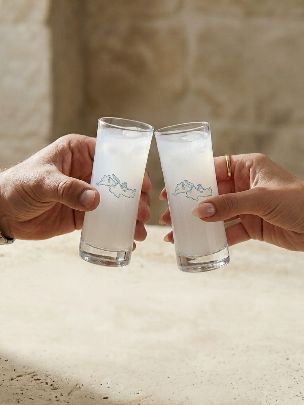 Arak, Ouzo & Raki Glassware Set | Mediterranean Edition
