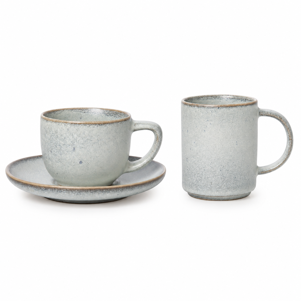 Earth Elements Stone Grey Coffee Mugs & Espresso Cups